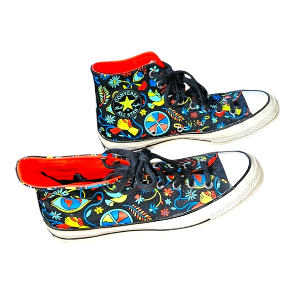 Converse Multicolor Patterned High-Tops - Picture 4 of 5